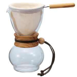 Hario Woodneck Drip Pot Olive Wood 16 oz